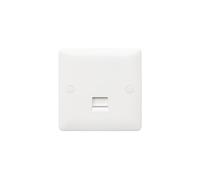 MK Base MB427WHI White Moulded 1G Secondary BT Telephone Socket