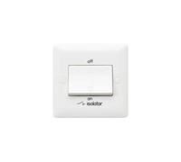 MK Base MB4859WHI 1G 3 Pole Fan Isolator Switch, White
