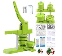 MK.Bear Button Maker Machine Multiple Sizes 1.25in+2.25in, Button Pin Maker Machine Kit for DIY Gifts, Button Press Machine with Free 200PCS 32+58mm Button Making Supplies & 2 Circle Cutter