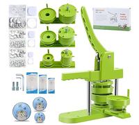 MK.Bear Button Maker Machine Multiple Sizes, DIY Pin Maker Button Press Machine 1.25+2.25+3 Inch, Removable Badge Press Kit with 300 Pcs 32mm+58mm+75mm Badge Supplies&Circle Cutter