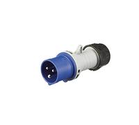 MK Commando K9001 16A 2P+E 200-250V Plug (IP44) - Blue