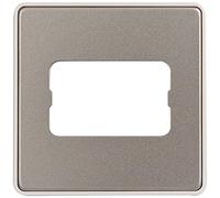 MK Dimensions 1 Gang 10A 3 Pole Isolator Switch Satin Steel Finish Frontplate with a White Trim