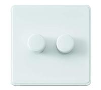 MK Dimensions 1G Double DIMMER 40-300W/240VA & 4-70W LED White Module