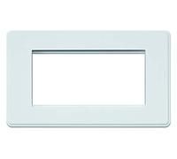 MK Dimensions 2 Module Euro Frame White Synthetic Finish Frontplate