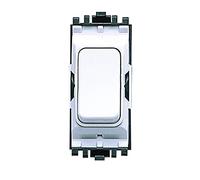 MK Electric Aspect 20 Amp 1 Way DP MK White Push to Make Switch Module