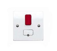 Mk Electric Connection Unit White Double Pole 13 Amperes With Neon K1060Whi