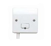 Mk Electric Connection Unit White With Flex Outlet And Frontplate K337Whi
