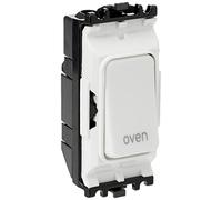 MK Electric Edge 20 Amp DP 1 Way Printed Switch Module for Oven