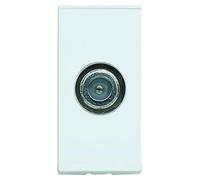 MK (ELECTRIC) Electric Logic Plus Single F-Type Satellite Socket One Euro Multimedia Module for Digital Tv White