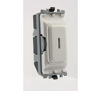 MK (ELECTRIC) Grid Plus 20 Amp 1 Way Dp Secret Key White Switch Module, (K4917WHI)