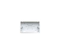 MK Electric K2142WHI Moulded Surface Mounting Box for 2 Gang Logic Plus Power Accessories, White, 30 mm