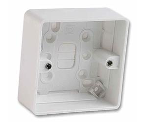 MK Electric Link 1 Gang 16mm Square Moulded Flush Box