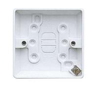 Mk Electric Logic Plus Surface Mounting Box White 1 Gang 16mm Depth K2160Whi