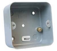 MK Grid Plus 1 Gang Flush Back Box With Knockouts