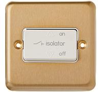 MK K4860SAG 3-Pole Fan Isolator - Satin Gold