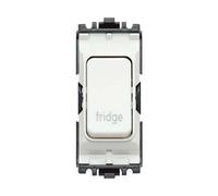 Mk K4896Fgwhi Grid Plus Grid Switch 20 Amp Double Pole (White) Marked Fridge