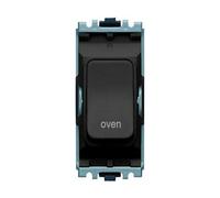 Mk K4896Ovblk Grid Plus Grid Switch 20 Amp Dp Marked Oven (Black)