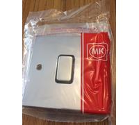 MK K5371 POC B Alloy 10A 1G SP 2 Way Single Light Switch Black Insert - Polished Chrome