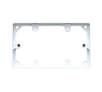 MK Logic Plus K2133WHI White Moulded 2 Gang 20mm Trunking Mounting Frame