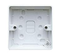 MK Logic Plus K2140WHI White Moulded 1 Gang 30mm Surface Pattress Box