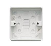 MK Logic Plus K2181WHI White Moulded 1 Gang 32mm PVC Surface Pattress Box