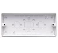 MK Logic Plus K2185WHI White Moulded 3 Gang 32mm PVC Surface Pattress Box