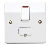 MK Logic Plus K370 WHI 13A Double Pole Switched Connection Unit/w.flex & neon