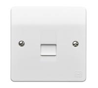 MK Logic Plus K422WHI 1-Gang Master Telephone Socket