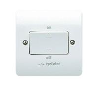 MK Logic Plus K4859WHI White Moulded 10A 1 Gang TP Fan Isolator