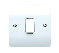 MK K4875WHI 10 amp 1-Gang Intermediate Plateswitch