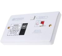 MK Logic Plus K6403WHI White Moulded 1G 13A RCD Protected Socket 30mA Passive