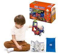 MK MAGNIKON Magnetic Building Blocks, Magnetic Blocks, MK-40 The Moon Car, 40 Pieces, Standard Size, Building Blocks, Magnets Children, Construction Toy, Magnetic Building Blocks, Magnetic Game from 3