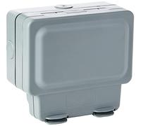 MK Masterseal Plus K56231GRY 13 amp 2-Gang RCD Protected Socket (Active) , Grey