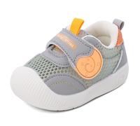 MK MATT KEELY Baby Boys Girls First Walking Shoes Toddlers Summer Breathable Anti-Slip Trainer Sneakers for Infant,Size 2.5 UK Child,Grey