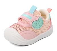 MK MATT KEELY Baby Boys Girls First Walking Shoes Toddlers Summer Breathable Anti-Slip Trainer Sneakers for Infant,Size 2.5 UK Child,Pink