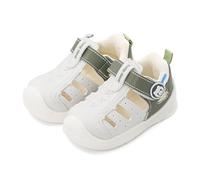 MK MATT KEELY Baby Boys Girls Sandals Toddlers Summer First Walking Shoes Kids Closed Toe Pre Walkers with Anti-Slip Rubber Sole,Green,Size 5.5 UK Child
