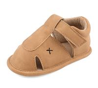 MK MATT KEELY Baby Boys Soft Sole Sandals Toddler Anti-slip Summer Crib First Walking Shoes Khaki 6-12 Months