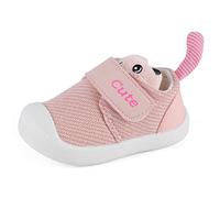 MK MATT KEELY Baby Girls First Walking Shoes Toddler Anti-Slip Breathable Pre Walkers Sneakers,Pink,Size 4.5 UK Child