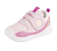 MK MATT KEELY Baby Girls First Walking Shoes Toddlers Breathable Mesh Pre Walker Trainers with Anti-Slip Rubber Sole,Pink,Size 4 UK Child