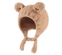 MK MATT KEELY Cute Fleece Lining Unisex Baby Hats with Ears Winter Warm Toddler Beanie for 0-24 Months Khaki
