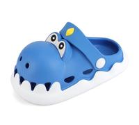MK MATT KEELY Kids Garden Clogs Boys Girls Dinosaurs Slip-On Mules Sandals for Toddlers Children Indoor Outdoor Summer Beach Slippers,Size 11/11.5 UK Child,Blue