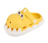 MK MATT KEELY Kids Garden Clogs Boys Girls Dinosaurs Slip-On Mules Sandals for Toddlers Children Indoor Outdoor Summer Beach Slippers,Size 8.5/9 UK Child,Yellow