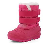 MK MATT KEELY Kids Snow Boots Boys Girls Winter Insulated Waterproof Ankle Boots Toddlers Knee High Walking Boots with High Traction Soles,Rose Red,2 UK