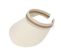 MK MATT KEELY Women Large Brim Beach Straw Golf Sun Hat Summer Cap White