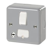 MK Metalclad Plus K0932 ALM 13A Double Pole Switched Connection Unit with Flex Out