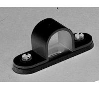 Mk Polyvinyl Chloride (Pvc) 20mm Black Spacer Bar Saddles, Pack Of 10