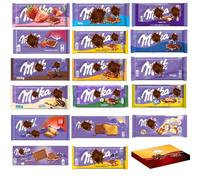 Mk Random Mixed Assorted Variety Flavours Chocolate Bars Collection - Creamy Chocolate Selection in a Fun Assortment of Flavours (12 x Random Mixed Bars)