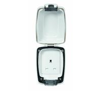 MK Shield K46031WHI 13 amp 1-Gang Unswitched Socket Outlet