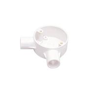 Mk White 20mm X Plastic Angle Box