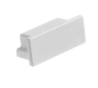 Mk White Abs Plastic 40mm X 16mm Trunking End Cap
